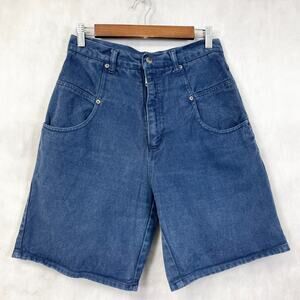 VTG 90s Nuovo Country Seat Womens Denim Shorts Size 11/12 High Rise Retro Summer